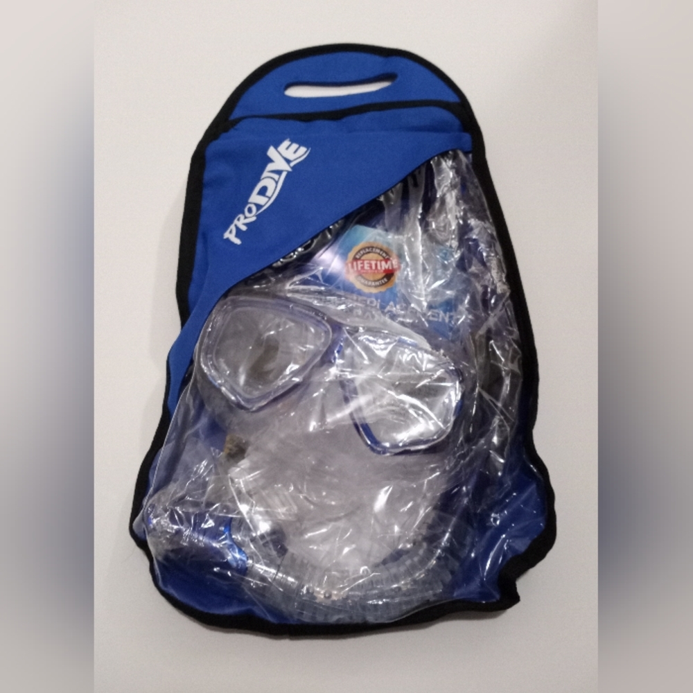 ProDive Premium Snorkel Set (Aqua)